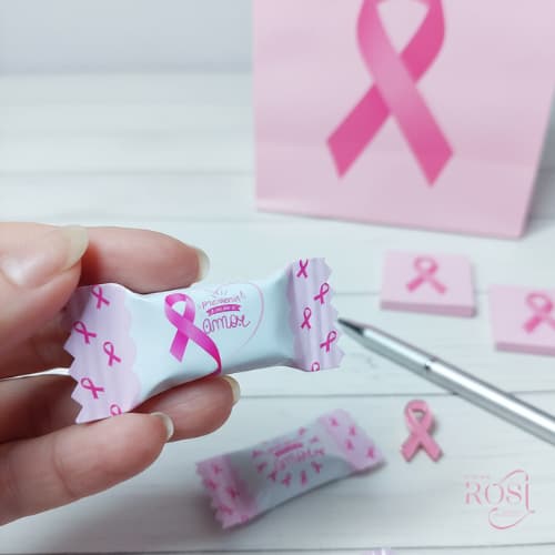 100 Balas Personalizadas Outubro Rosa  minos para Cliente/ Envio Imediato