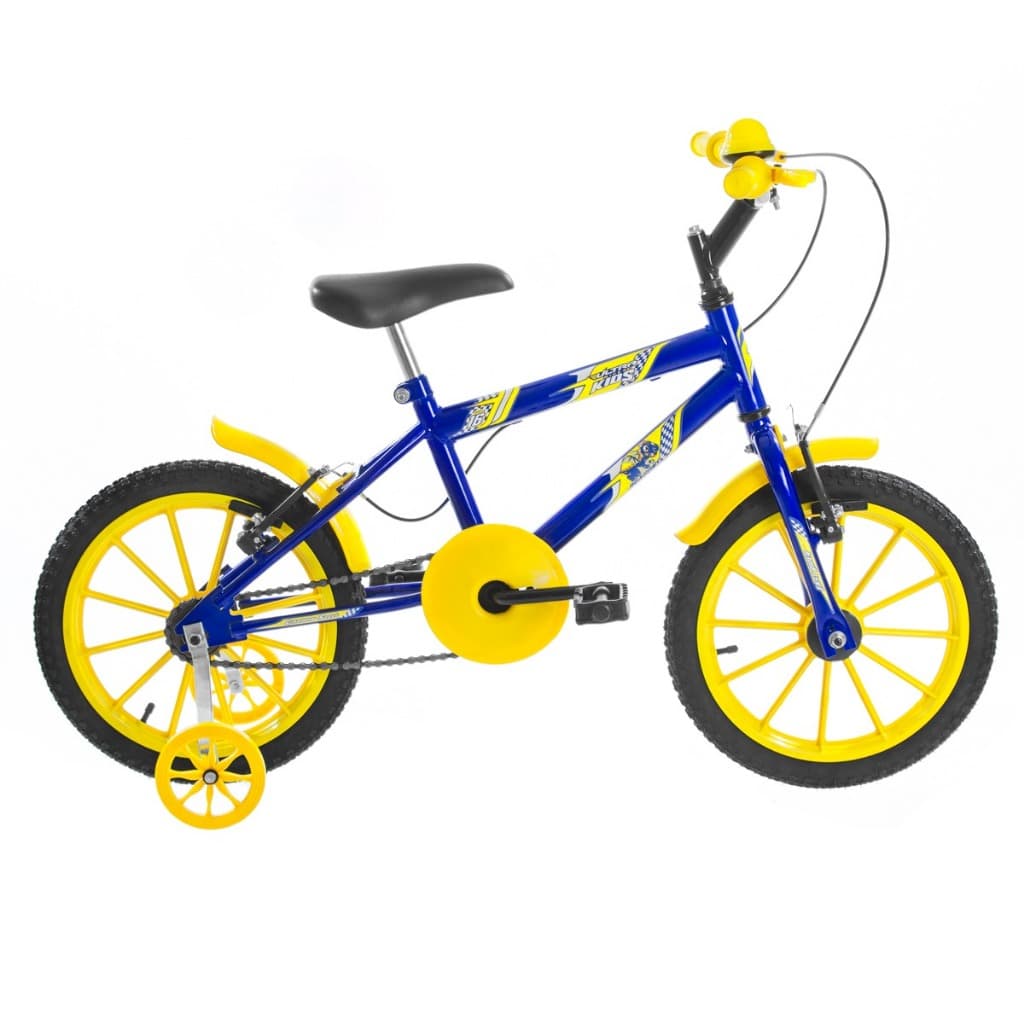 Bicicleta Infantil Menino Menina Ultra kids Bikes Aro 16 Pro Tork Azul Bebe Rosa Rodinhas Laterais