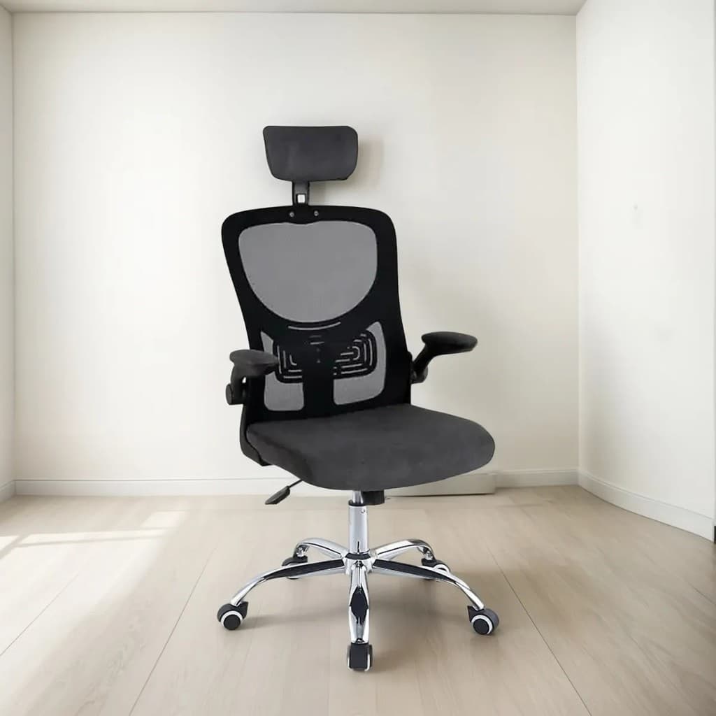Cadeira Ergonômica Inovarion Tela Mesh Encosto de Cabeça Giratória