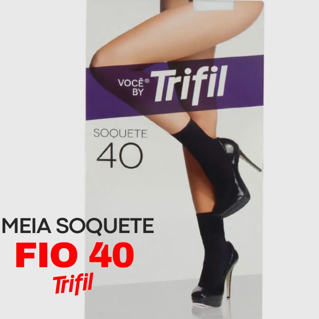 Meias soquete fio 40 Trifil 6148