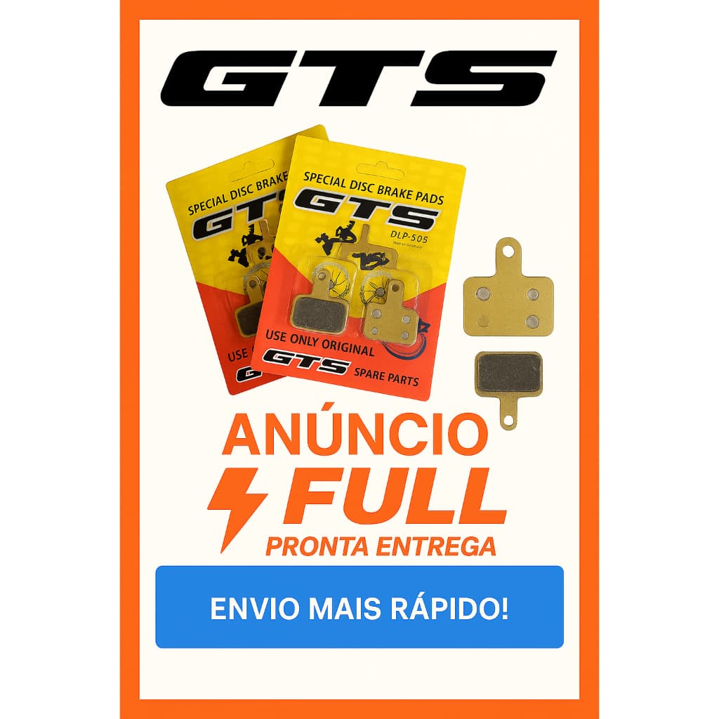 2 Pares de pastilhas / Sapatas freio a disco / hidráulico GTS Bike Bicicleta
