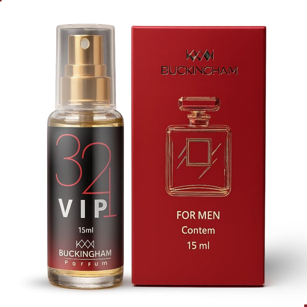Perfume Masculino Colônia 321 Vip Amadeirado Buckingham Men 15ml Para Bolso Noite E Dia