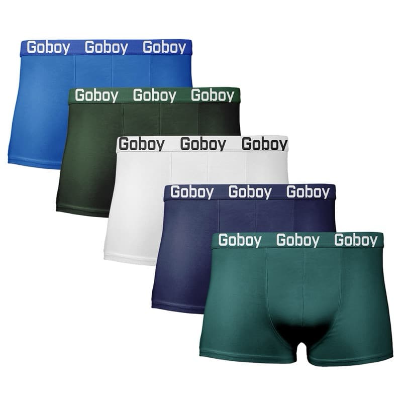 Kit com 5 Cuecas Boxer Infantil em Microfibra Lisa Cueca Box Conforto para as Crianças com Tecido Premium.