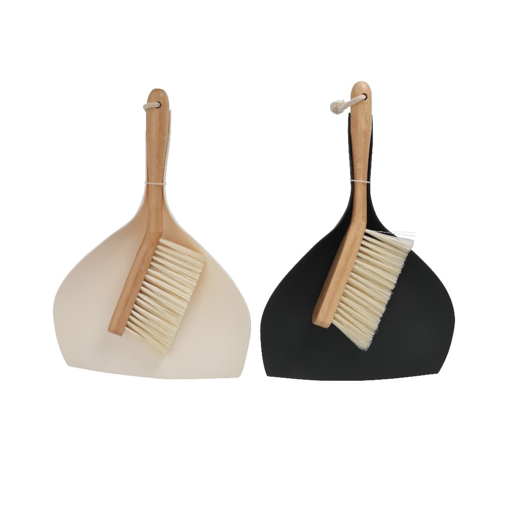 Kit Escova Bambu e Pá de Plástico 02 Peças Oikos