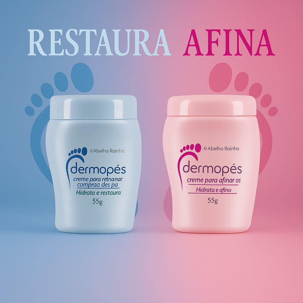 Kit 2 Dermopés Creme Hidrata e Afina 55g Abelha Rainha