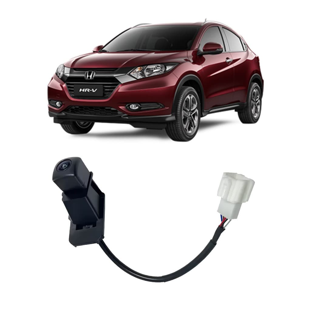 Camera De Ré Honda Hrv 2015-2021 Padrão Plug And Play