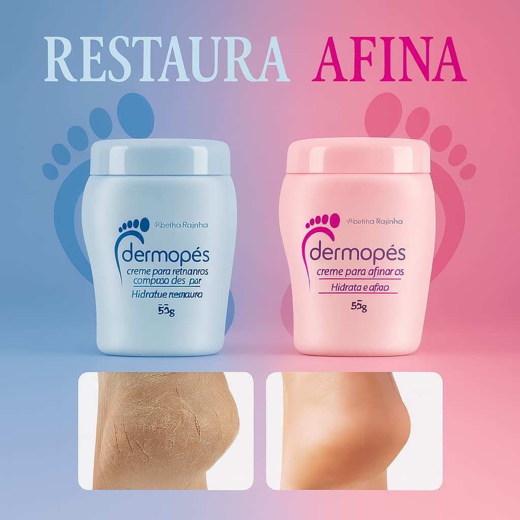 Kit 2 Dermopés Creme Hidrata e Afina 55g Combate Rachaduras  Abelha Rainha