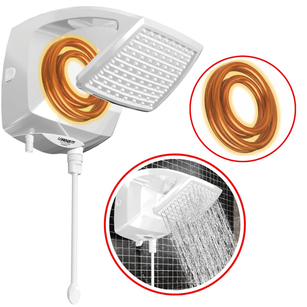 Chuveiro Ducha BLINDADA Futura  Eletronico LORENZETTI 220v/7500w