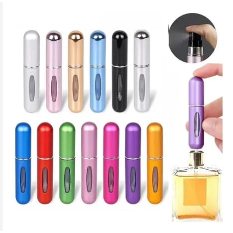 Porta Perfume Mini Frasco Spray Recarregável Portátil Bolso  Viagem 5ml
