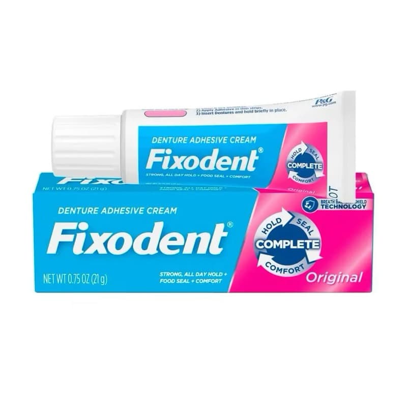 Fixador de Prótese Dentária em Creme 21g – Fixação Forte e Conforto envio imediato