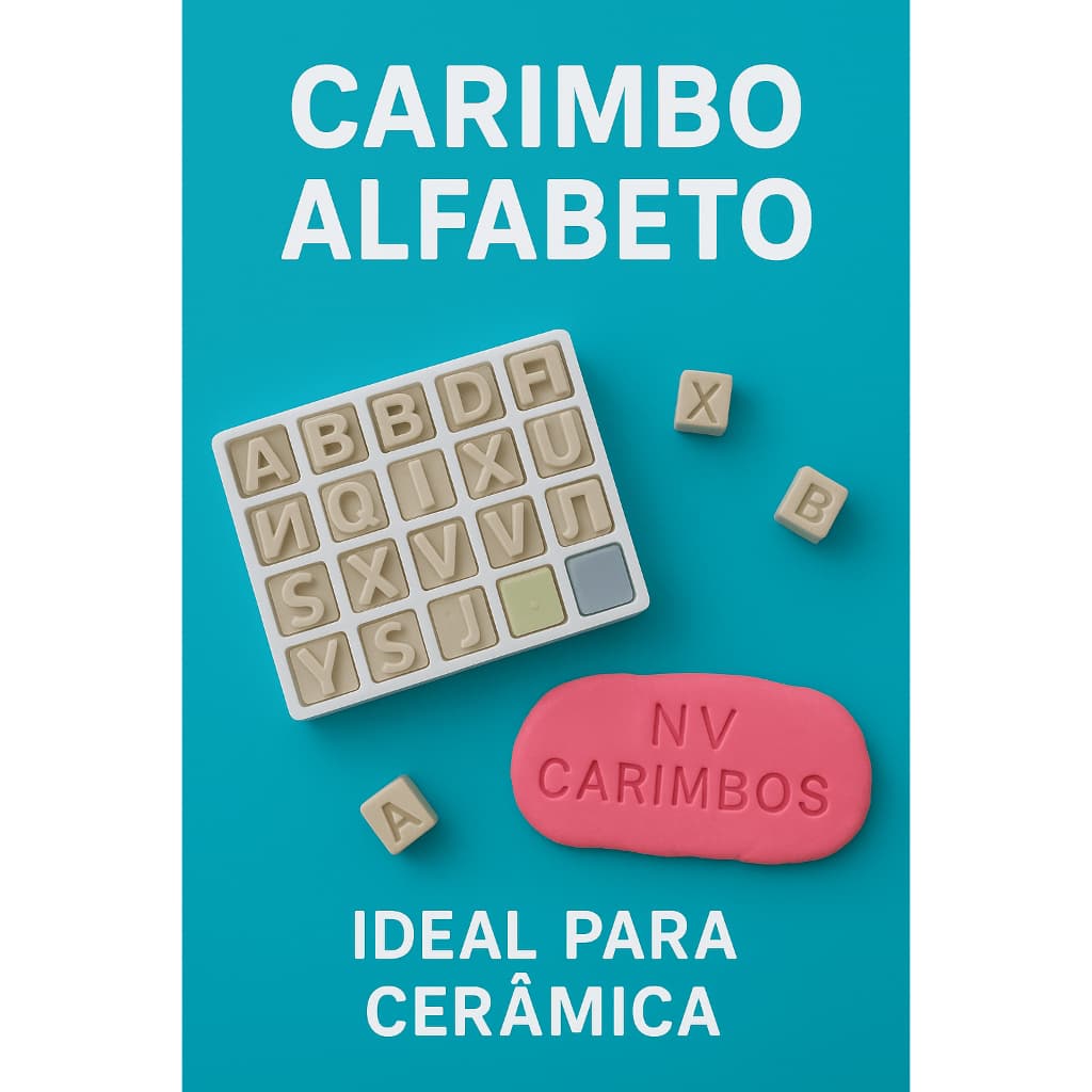 Carimbo Alfabeto para doces e massas 8 mm