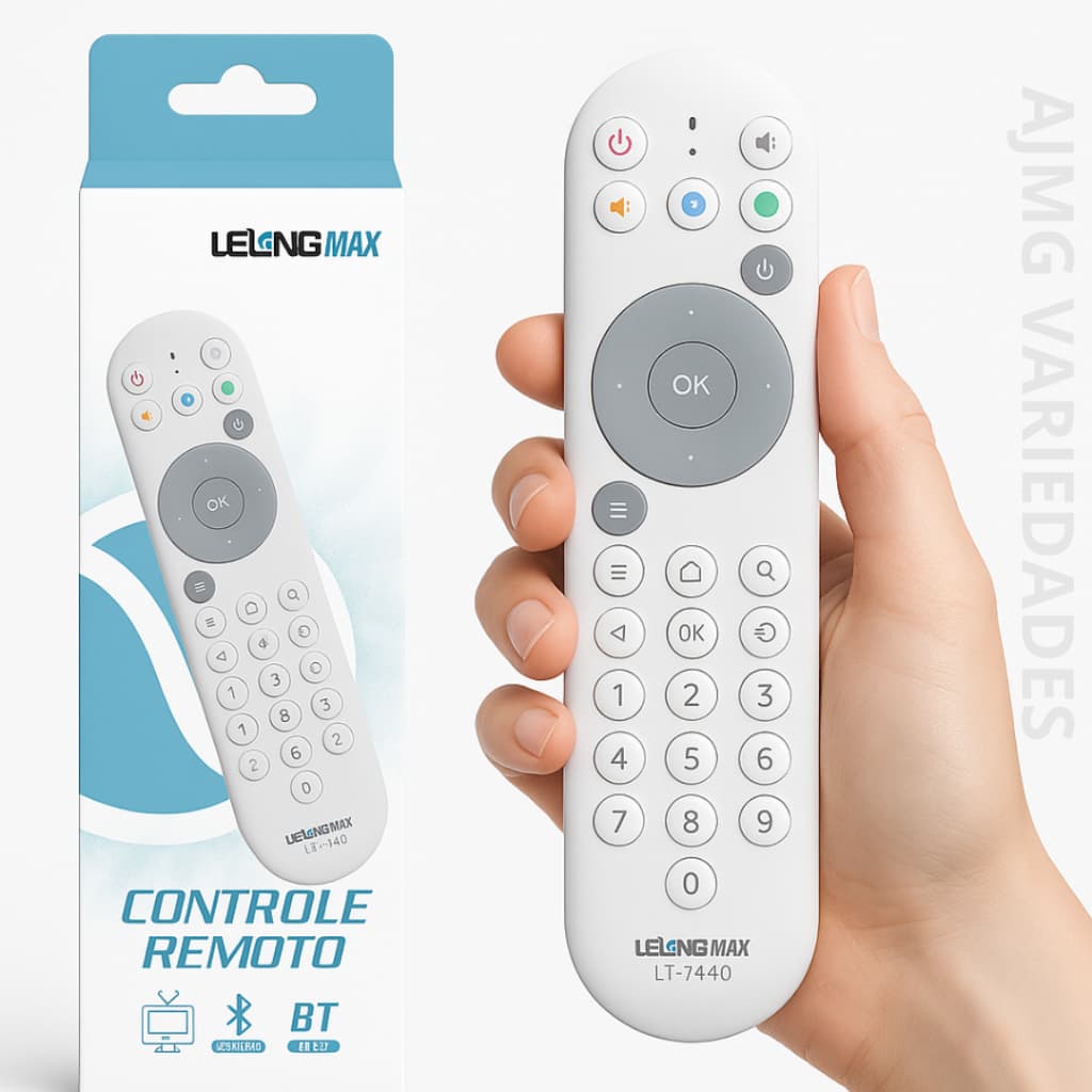 Controle Remoto SMART LE-7640  4K  Bluetooth Reposição do Original