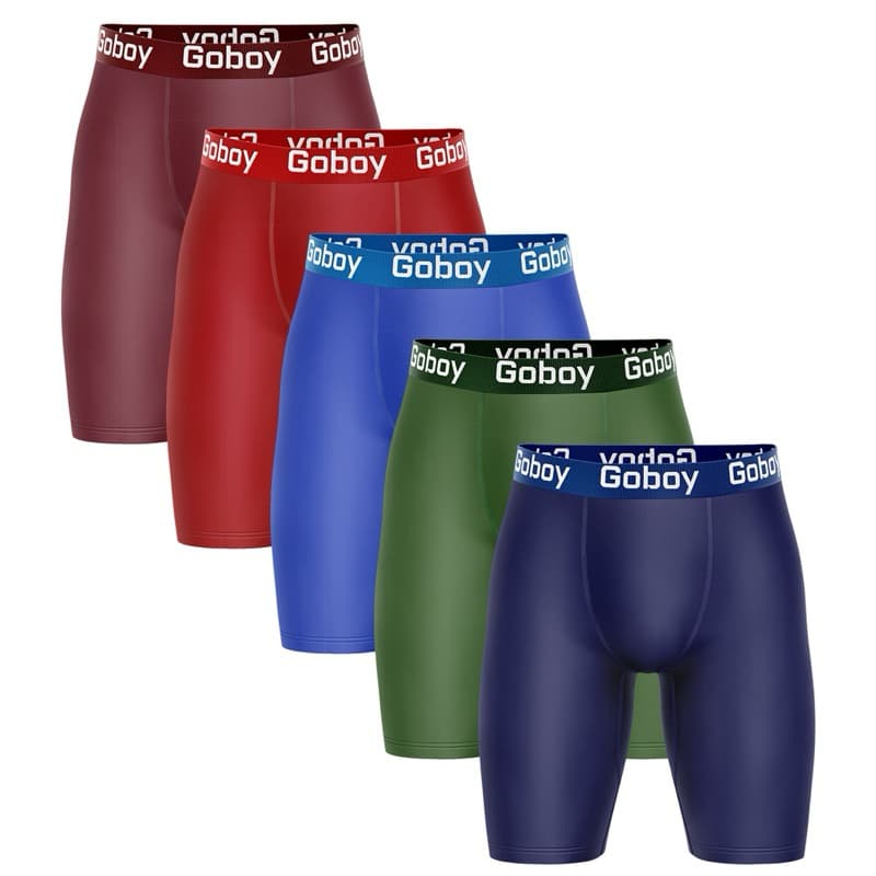 Kit com 3 Cuecas Boxer  Ciclista em Microfibra Premium Lisa Cueca Box Alongada Adulto Masculino Ideal para Esportes.
