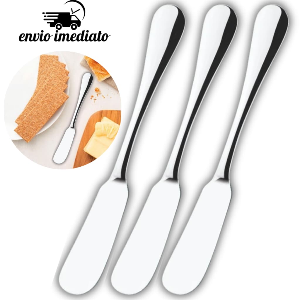 Espátula de Manteiga Inox Premium 15,2cm Patês Manteiga Geleias Cremes