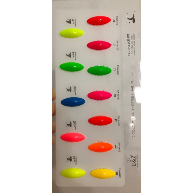 Esmalte em Gel DeZ Luxo Cores da Coleção Neon