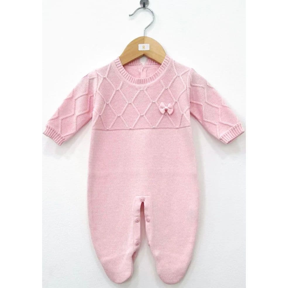 Macacão Tricot Luxo Para Saída Maternidade Menina