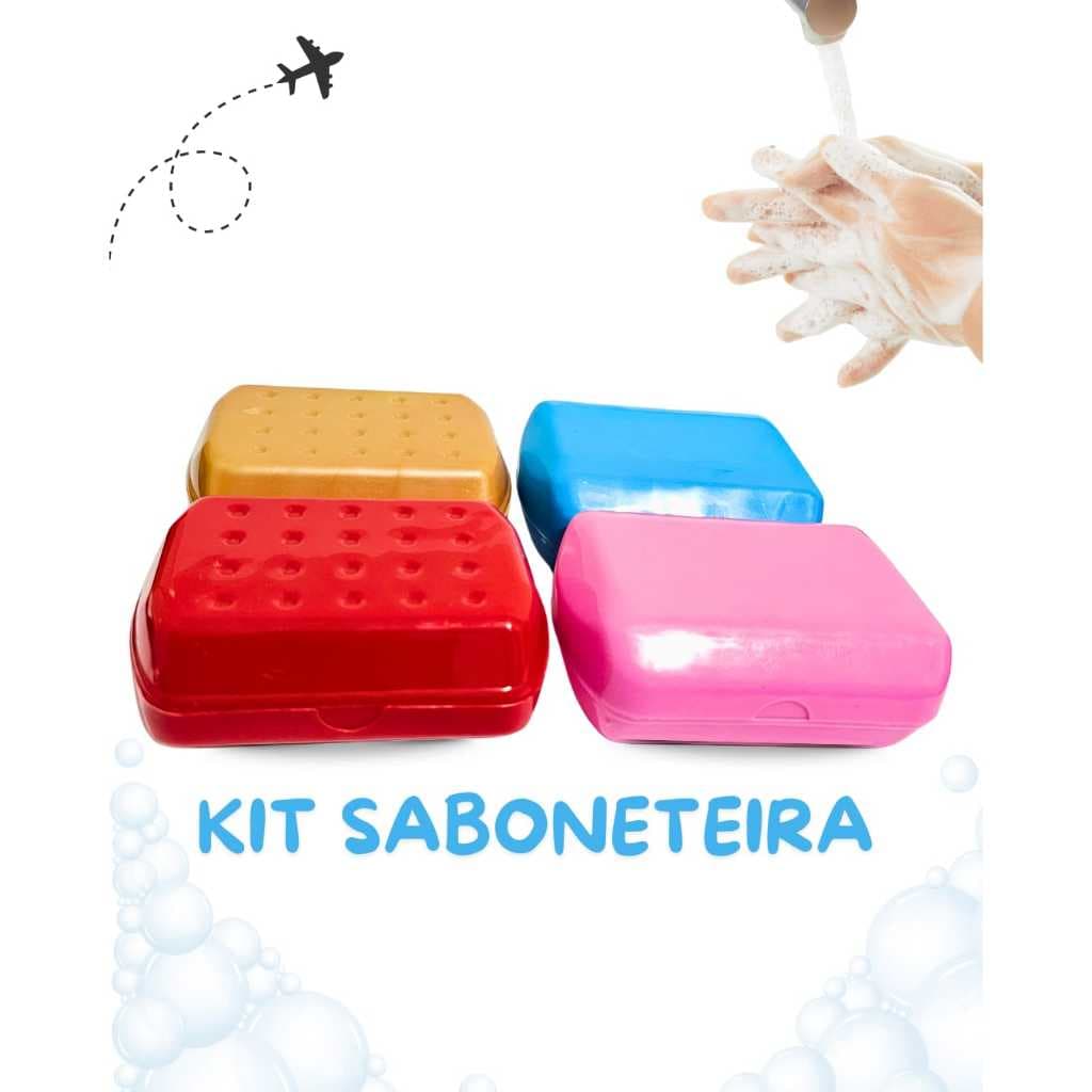 Saboneteira Portátil Elegante kit 2 unidade.