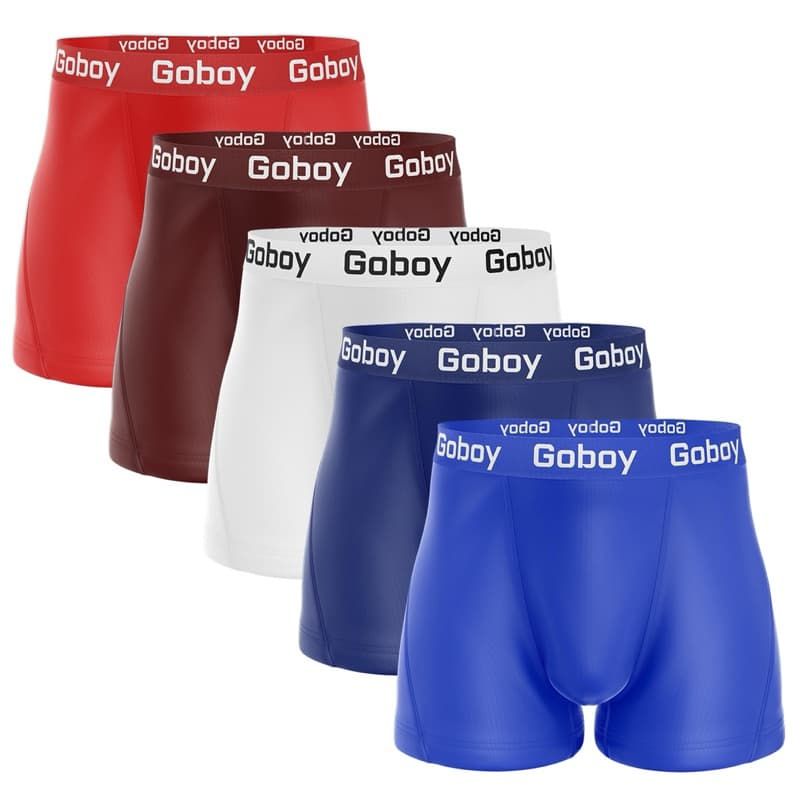 Kit com 3 Cuecas Boxer Plus Size em Microfibra Lisa Cueca Box Extra Grande Masculino Adulto.