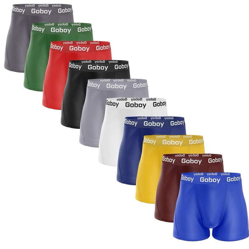Kit com 12 Cuecas Boxer Plus Size  em Microfibra Lisa Cueca Box Adulto Masculino Extra Grande.