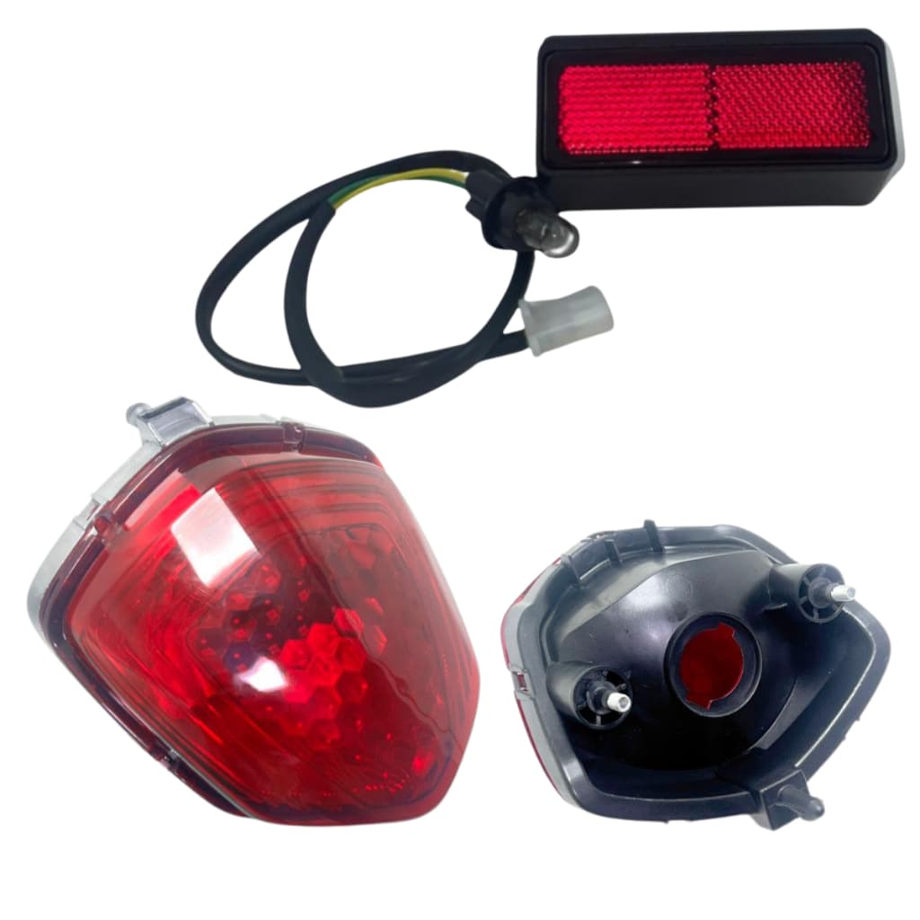 Kit Lanterna Traseira + Luz de Placa Olho de Gato CG 125 150 160 Titan Fan Start (2014 a 2024)