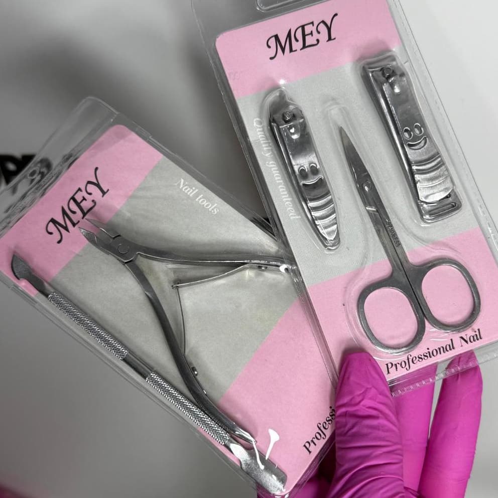 kit 5 itens MANICURE unhas alicate + espatula + tesoura + 2 cortador de unha