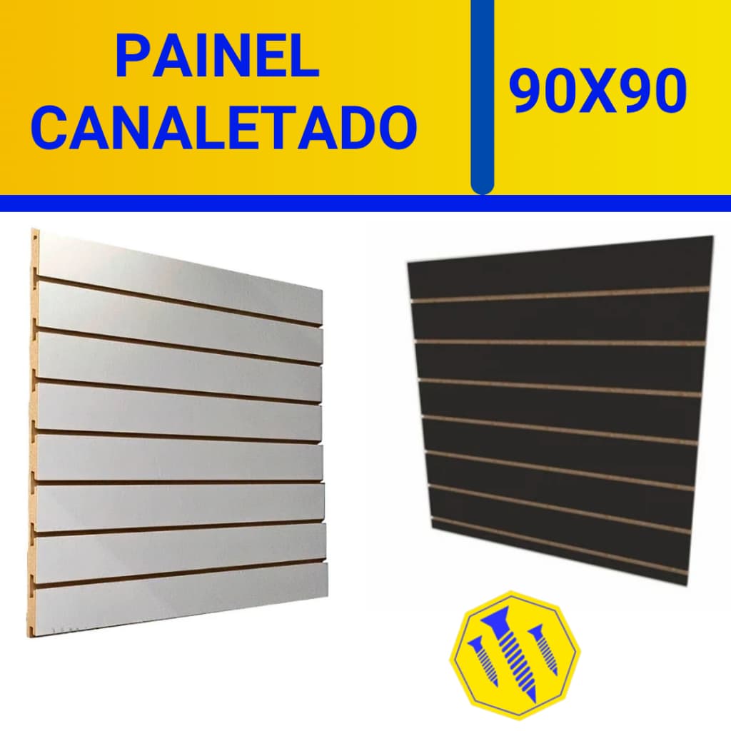 Painel Canaletado Expositor MDF 90x90 envio RAPIDO Para lojas e exposição Paineis MDF