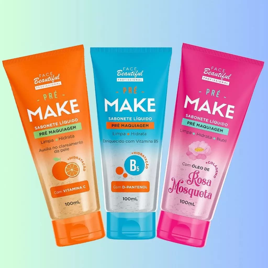 Sabonete Líquido Pré Make 100ml Face Beautiful