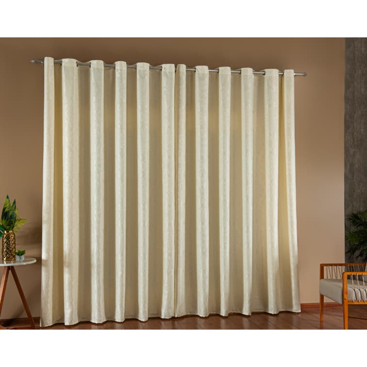 Cortina Jacquard Luxo 4,00m X 2,70m Decoração Sofisticada