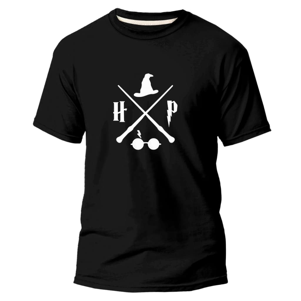 Camiseta Camisa Adulto Unissex Harry Potter Varinha Magia 100% Algodão