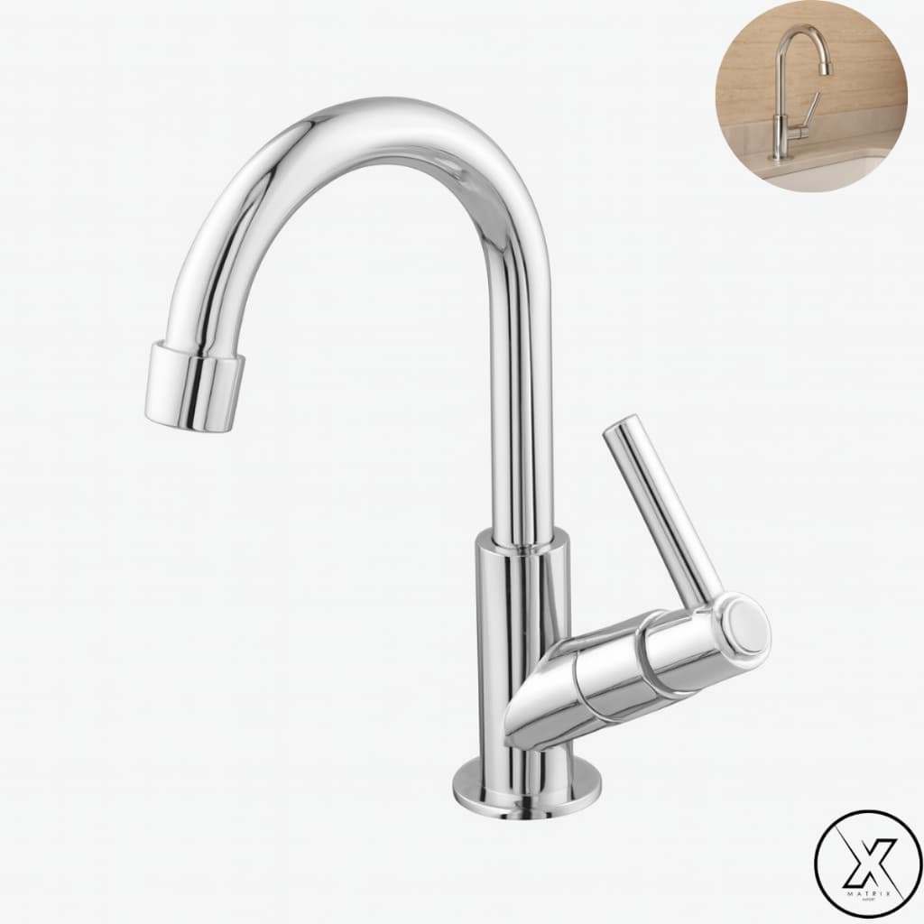 Torneira Banheiro Luxo Lavatório Lavabo Pia Cromada ABS 1/4 de Volta
