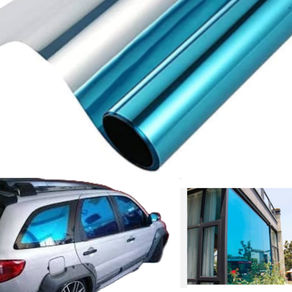PELICULA INSULFILM AZUL ESPELHADO 75CMX1METRO POLIESTER