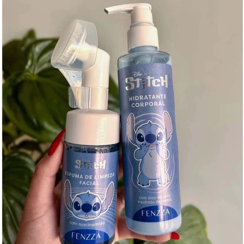 Skincare Stitch Espuma De Limpeza Facial Lilo Stitch ou Hidratante Corporal Lilo Stitch