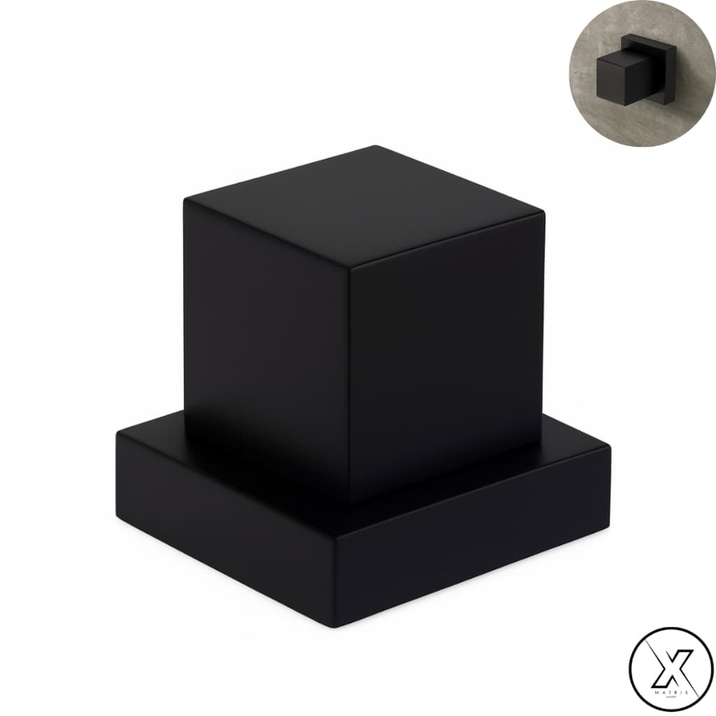 Acabamento Quadrado Luxo Metal Preto Registro Pressão Gaveta Chuveiro Padrão Deca