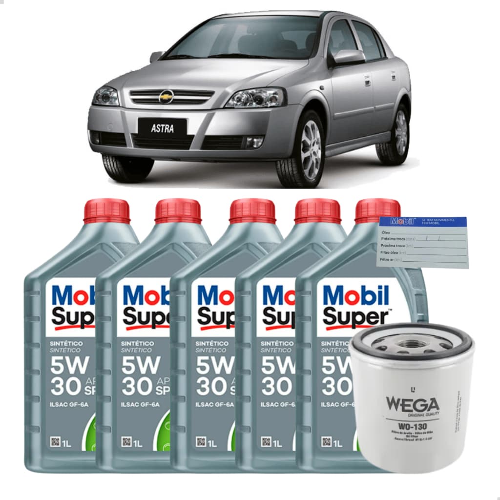 Kit Troca de Óleo Do Motor 5w30 + Filtro de Óleo Gm Astra 2010 A 2011