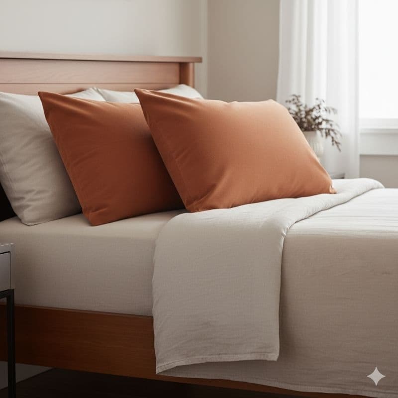 2 Fronhas 50x70 | Suede com Zíper Embutido – Toque Suave & Elegância no seu Quarto