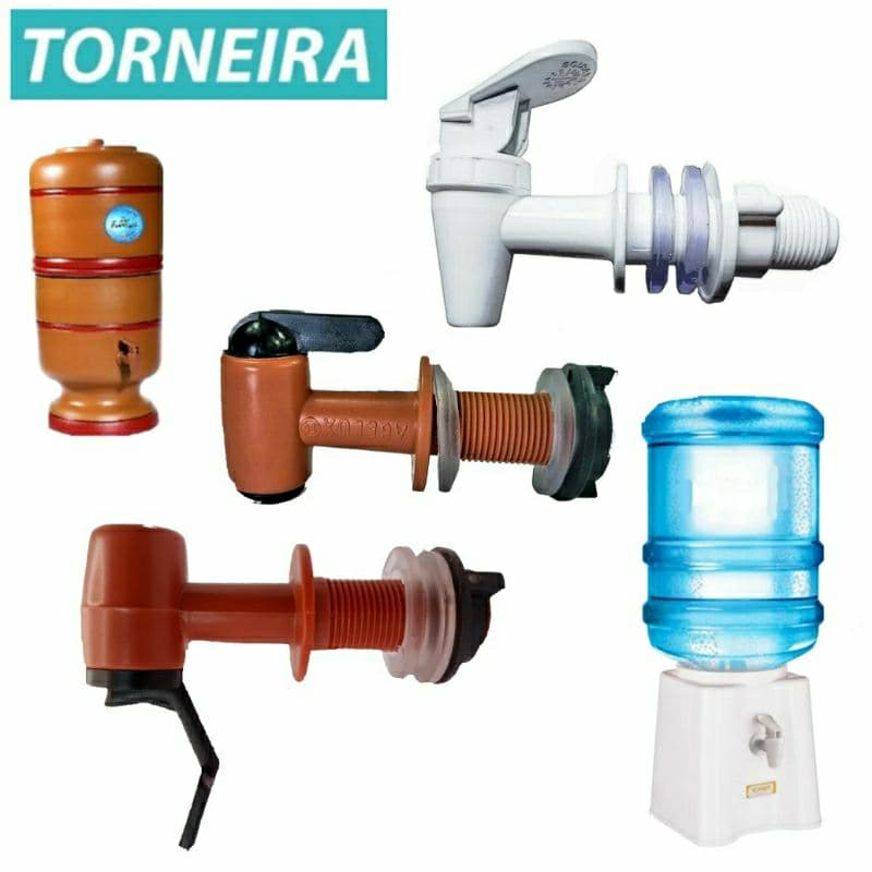Torneira Suporte de Água Filtro de Barro Bebedouro Automática e Manual Torneirinha D'água