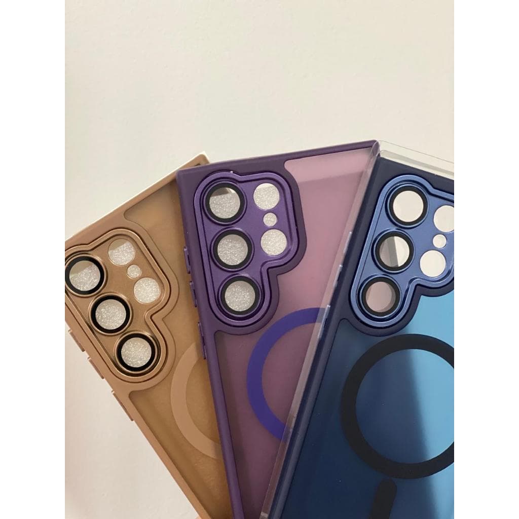 Capa Magnética Premium Fosca Translúcida  Para Samsung Galaxy S24 S23 S22 Ultra Plus Magsafe
