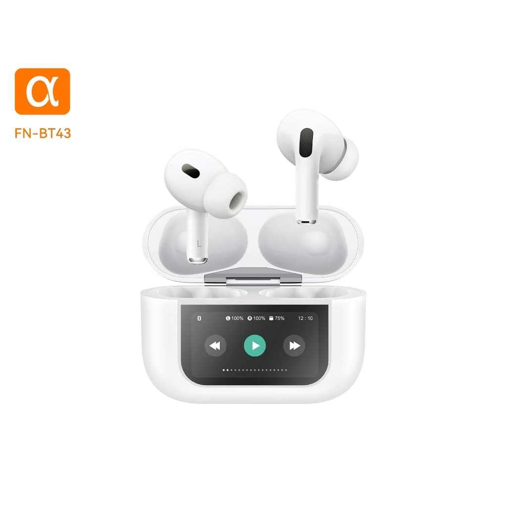 Fone de Ouvido Bluetooth 5,4 α'Gold FN-BT43 ANC Cancelamento Ruído Touch Screen Bateria Longa