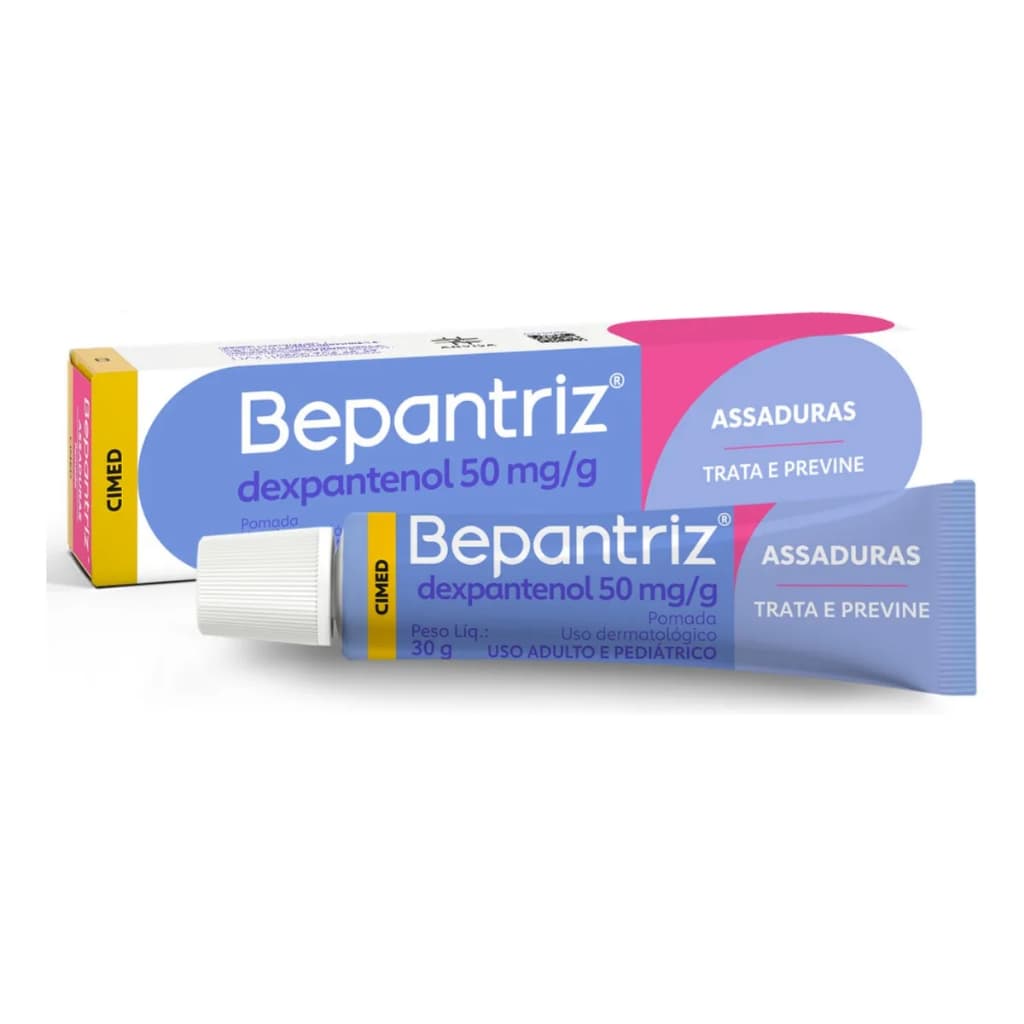 Pomada Bepantriz Assaduras 30g Cimed – Creme Dexpantenol para Prevenção e Proteção da Pele do Bebê