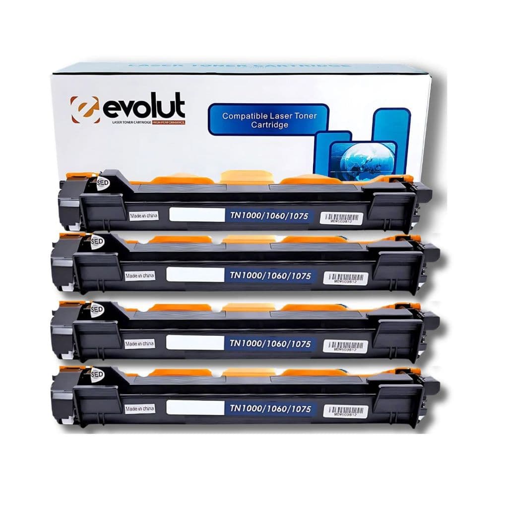 Kit 4 Toner Compatível Tn1060 HL-1110 HL-1110R EVOLUT