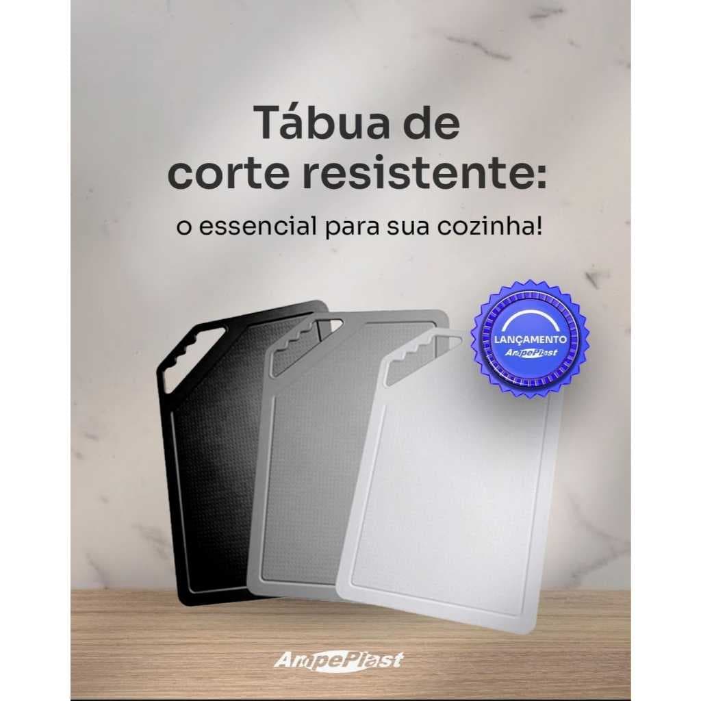 Tábua de Corte Plástica Resistente Ideal para Cortes de Carnes Legumes e Alimentos em Geral
