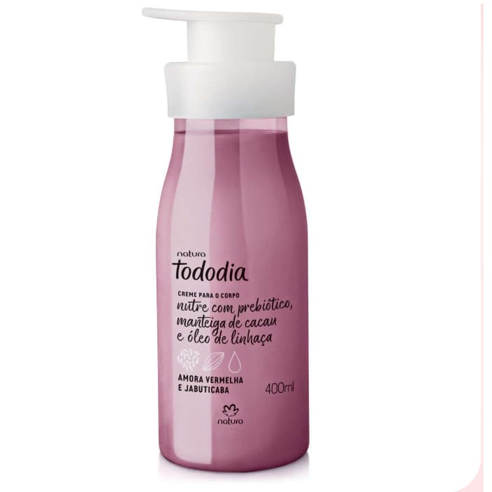 Creme Desodorante Nutritivo para o Corpo Tododia Amora Vermelha e Jabuticaba