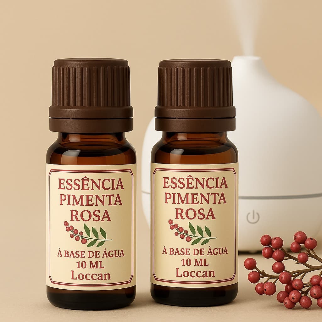 Aromatizador de Ambiente Kit 2 Essência Pimenta Rosa p/ Umidificador Pronta Entrega