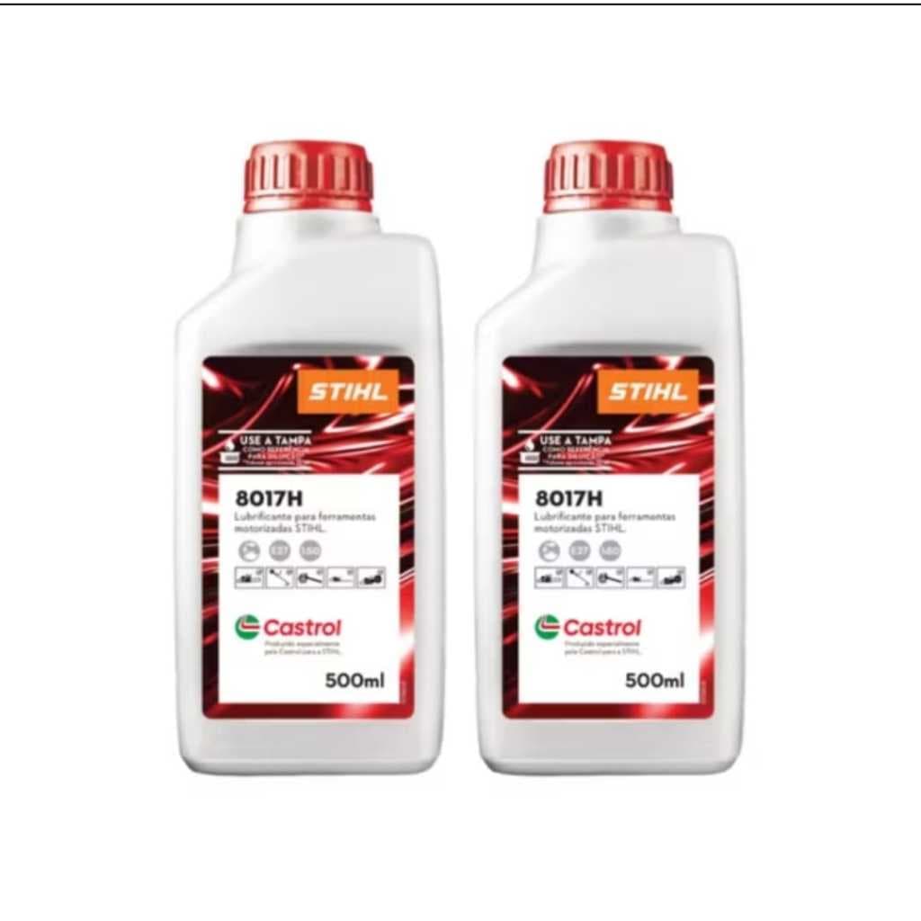 Kit 2 Óleos 2 Tempos STIHL / Castrol 8017H – Original 500 ml
