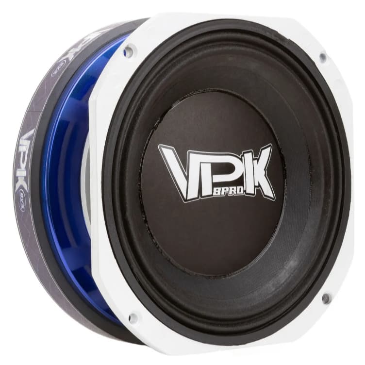 Alto Falante Automotivo Woofer QVS 8 Polegadas 450rms Médio Grave Line Array Branco 8-60 VPK PRO
