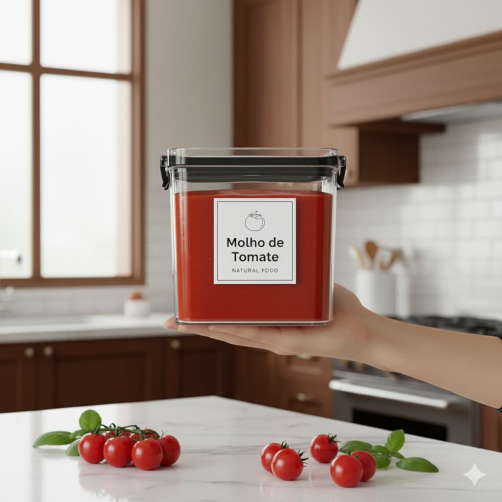 Porta-alho hermético - pote para alho - porta-cebola - porta-tempero - organizador cozinha - cozinha