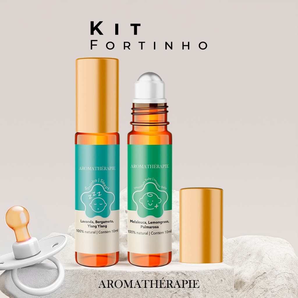 Kit 2 Aromaterapia Bebê Natural Blend Óleos Essenciais Aromathérapie - Kit Fortinho