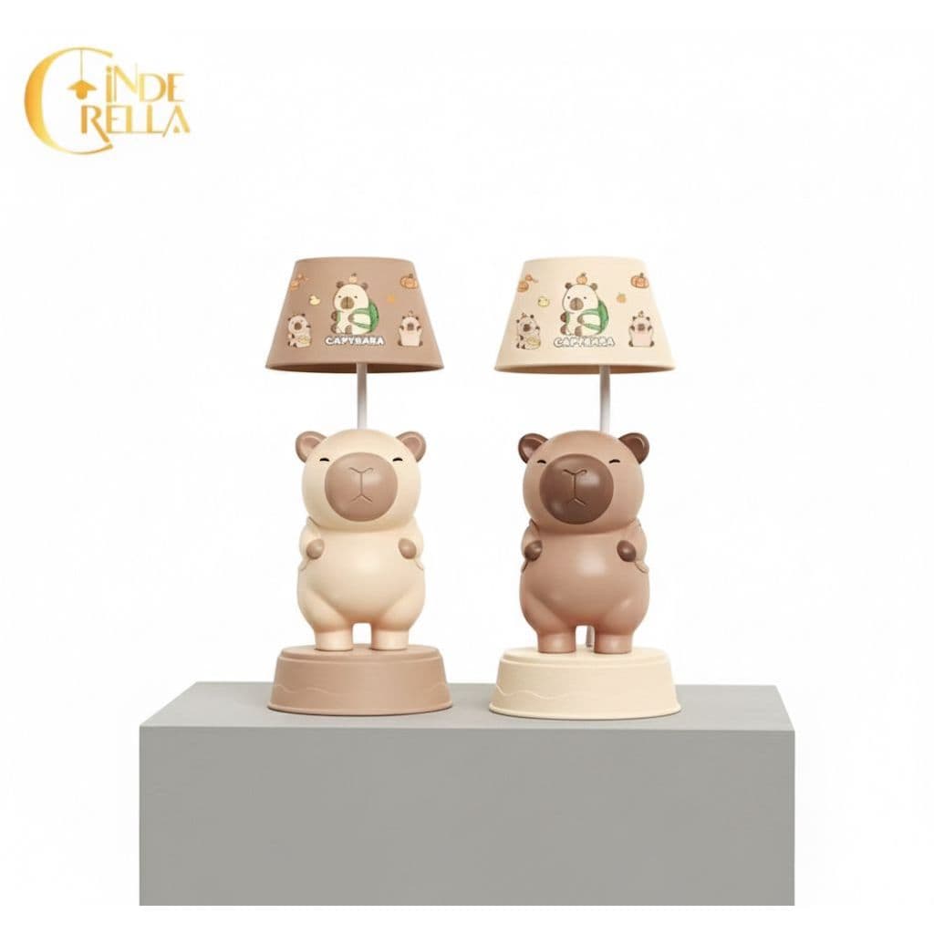 Abajur Infantil Capivara  com Apontador  Luminária de Mesa LED USB Criança