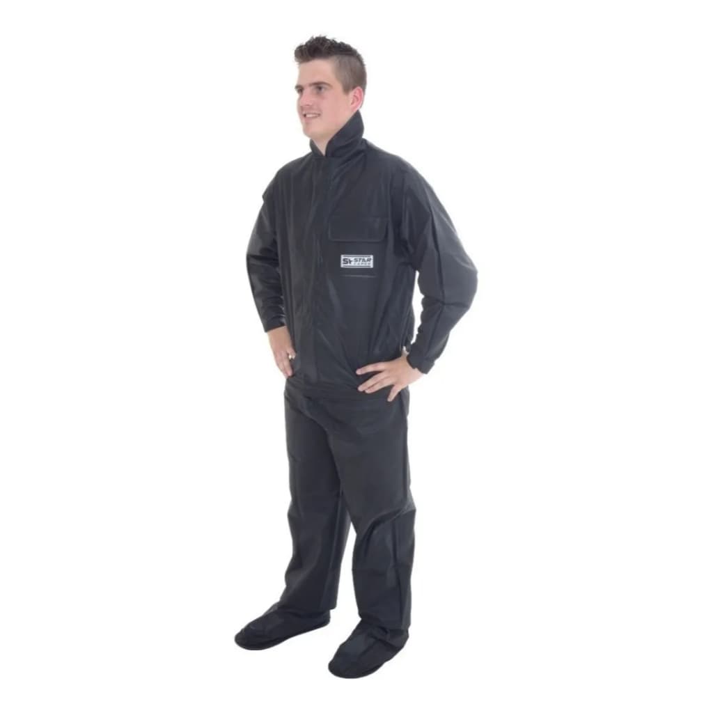 Conjunto Capa De Chuva Motoqueiro Jaqueta Com Calça PVC Motociclista Moto Impermeável Motoqueiro Top