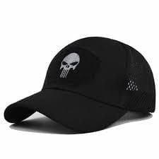 Boné Caveira  Black Justiceiro Militar Adventure Ajustável Disponivel em dois Modelos Produto no Brasil Envio Imediato